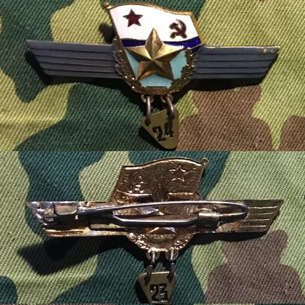 Знак сверхсрочника ВМФ ТМ, ГЭ, булавка, Победа
